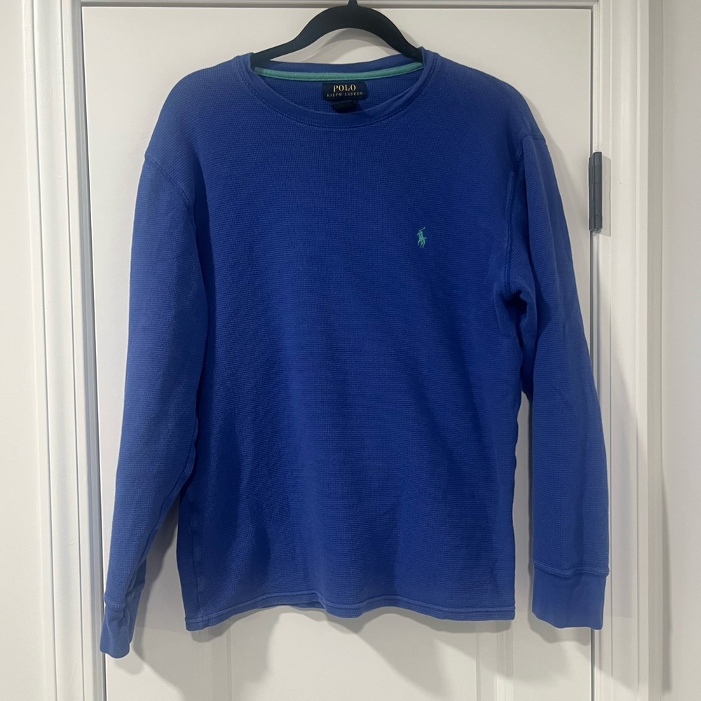 3/$20 Polo by Ralph Lauren Blue Long Sleeve Shirt